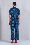 Shop_The Dramebaaz Co_Blue Cotton Denim Twill Printed Mega Montera Neptunes Folia Shirt And Pant Set _at_Aza_Fashions