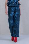 Buy_The Dramebaaz Co_Blue Cotton Denim Twill Printed Mega Montera Neptunes Folia Shirt And Pant Set 