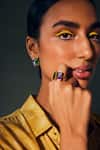 Buy_Voyce Jewellery_Green Swarovski Crystals Stellar Embellished Ring