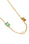 Voyce Jewellery_Multi Color Swarovski Crystals Elysian Contrast Embellished Necklace _Online_at_Aza_Fashions