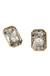 Shop_Voyce Jewellery_Gold Plated Swarovski Crystals Radiance 18k Stud Earrings _at_Aza_Fashions