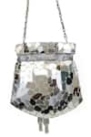 Shop_SG Collection by Sonia Gulrajani_Silver Acrylic Stellar Abstract Embellished Bag _at_Aza_Fashions