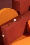 Shop_Anaash_White Pearls Baroque Encrusted Bracelet _at_Aza_Fashions