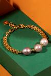 Buy Anaash Pink Pearls Triplet Natural Bracelet at Aza Fashions Buy_Anaash_Pink Pearls Triplet Natural Bracelet _at_Aza_Fashions