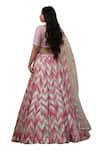 Shop_STUDIO TWELVE 11_Pink Lehenga And Blouse Chanderi Silk Embroidered Sequins V Neck Set _Online_at_Aza_Fashions