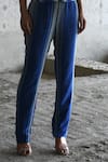 Shop_East14_Blue Cupro Crepe Printed Stripe Cigarette Pant _Online_at_Aza_Fashions