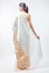 Shop_Sheela Suthar_Gold Handwoven Pure Tissue Light Suvarna Saree With Running Blouse _at_Aza_Fashions