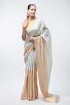 Sheela Suthar_Gold Handwoven Pure Tissue Light Suvarna Saree With Running Blouse _Online_at_Aza_Fashions