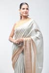 Buy_Sheela Suthar_Gold Handwoven Pure Tissue Light Suvarna Saree With Running Blouse _Online_at_Aza_Fashions