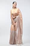 Buy_Sheela Suthar_Peach Handwoven Pure Tissue Suvarna Saree With Running Blouse _Online_at_Aza_Fashions