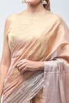 Shop_Sheela Suthar_Peach Handwoven Pure Tissue Suvarna Saree With Running Blouse _Online_at_Aza_Fashions