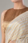 Shop_Sheela Suthar_Silver Handwoven Pure Tissue Hima Striped Zari Saree _Online_at_Aza_Fashions