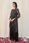 Buy_RIRASA_Black Silk Embroidered Sequin Padmakosh Embellished Layered Kurta With Pant _Online_at_Aza_Fashions