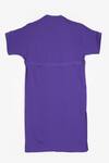 Buy_PERONA_Purple Cotton Solid Band Collar Annie Shirt Dress _Online