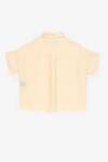 PERONA_Yellow Cotton Solid Collared Bianca Shirt _Online_at_Aza_Fashions