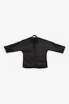 Shop_PERONA_Black Cotton Solid Collared Cynthia Shirt 