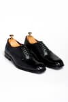 Buy_ANIKET GUPTA_Black Sagir Leather Formal Shoes _at_Aza_Fashions