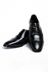 Buy_ANIKET GUPTA_Black Tango Leather Formal Shoes _at_Aza_Fashions