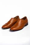 Buy_ANIKET GUPTA_Brown Tango Leather Shoes _Online_at_Aza_Fashions