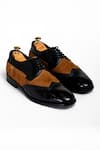 Shop_ANIKET GUPTA_Black Kkg Two Tone Shoes _at_Aza_Fashions