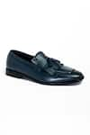 ANIKET GUPTA_Blue Ghungroo Frilled Shoes _Online_at_Aza_Fashions