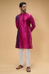 Buy Arihant Rai Sinha Pink , Chanderi Zari Thread Work Kurta And Churidar Set at Aza Fashions Buy_Arihant Rai Sinha_Pink , Chanderi Zari Thread Work Kurta And Churidar Set _at_Aza_Fashions