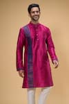 Arihant Rai Sinha Pink , Chanderi Zari Thread Work Kurta And Churidar Set at Aza Fashions Arihant Rai Sinha_Pink , Chanderi Zari Thread Work Kurta And Churidar Set _at_Aza_Fashions