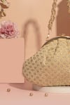 Buy_Amyra_Gold Sequins Inaya Embroidered Clutch With Detachable Sling _Online_at_Aza_Fashions