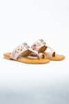 Buy_ANIKET GUPTA_Pink Floral Bloom Noor Pattern Flats _at_Aza_Fashions