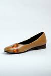 ANIKET GUPTA_Brown Tiger Sherni Patten Mules _Online_at_Aza_Fashions