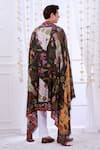 Shop_Taroob_Black Kalamkari Print Vintage Shikardar Shawl _at_Aza_Fashions