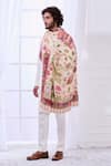 Buy_Taroob_White Kalamkari Embroidery Heritage Shawl _Online_at_Aza_Fashions