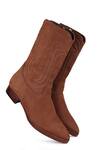 Shop_Fellmonger_Brown Nubuck Long Zip Boots 