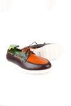 Shop_Fellmonger_Brown Triple Tone Mirror Glossed Boat Derby Shoes 