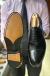 Shop_Fellmonger_Black Goodyear Welted Captoe Oxfords _Online_at_Aza_Fashions