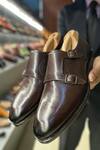 Buy_Fellmonger_Brown Goodyear Welted Double Monk Strap Shoes _at_Aza_Fashions