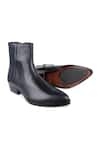 Buy_FELLMONGER_Blue Cowboy Long Zip Cuban Heel Boots _Online_at_Aza_Fashions