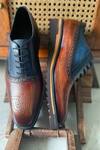 Shop_Fellmonger_Blue Solid Lace-up Oxford Shoes _at_Aza_Fashions
