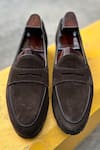 Fellmonger_Brown Solid Belgian Loafers _Online_at_Aza_Fashions
