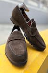 Shop_Fellmonger_Brown Solid Belgian Loafers _Online_at_Aza_Fashions