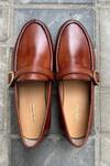 Fellmonger_Brown Hand Painted Moccasins _Online_at_Aza_Fashions