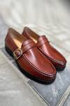 Shop_Fellmonger_Brown Hand Painted Moccasins _Online_at_Aza_Fashions