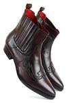 Shop_Fellmonger_Brown Thread Zip Cowboy Boots _at_Aza_Fashions