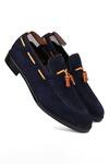 Shop_Fellmonger_Blue Tassel Embellished Loafers _at_Aza_Fashions