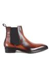 Shop_Fellmonger_Brown Mirror Glossed Patina Chelsea Boots _Online_at_Aza_Fashions