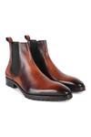 Buy_Fellmonger_Brown Mirror Glossed Patina Chelsea Boots 