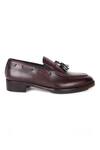 Shop_Fellmonger_Maroon Mirror Glossed Classic Loafers _Online_at_Aza_Fashions