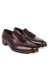 Buy_Fellmonger_Maroon Mirror Glossed Classic Loafers 