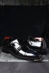 Buy_Fellmonger_Black Brushed Double Monks _at_Aza_Fashions