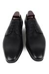 Shop_Fellmonger_Black Stitchline Thread Chisel Toe Classic Derby Shoes